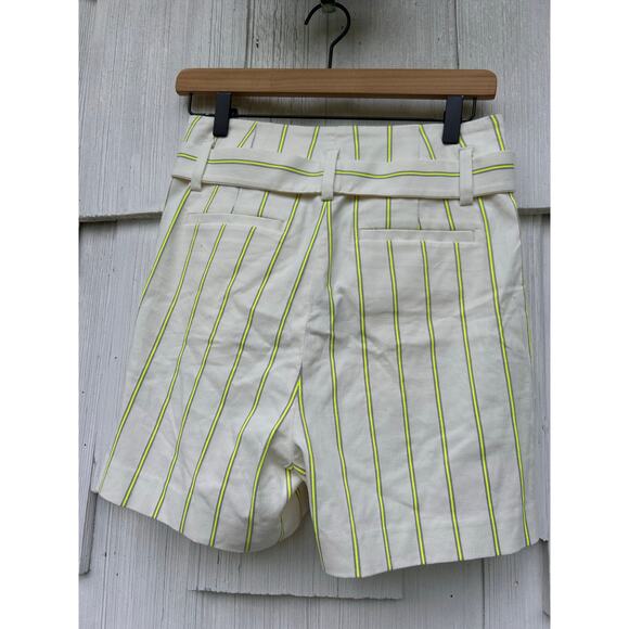 NWT Banana Republic Paperbag Waist 4" Linen Blend Shorts High Waist Size 2 - Picture 5 of 7